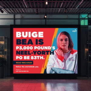 Màn hình LED treo trần hành lang